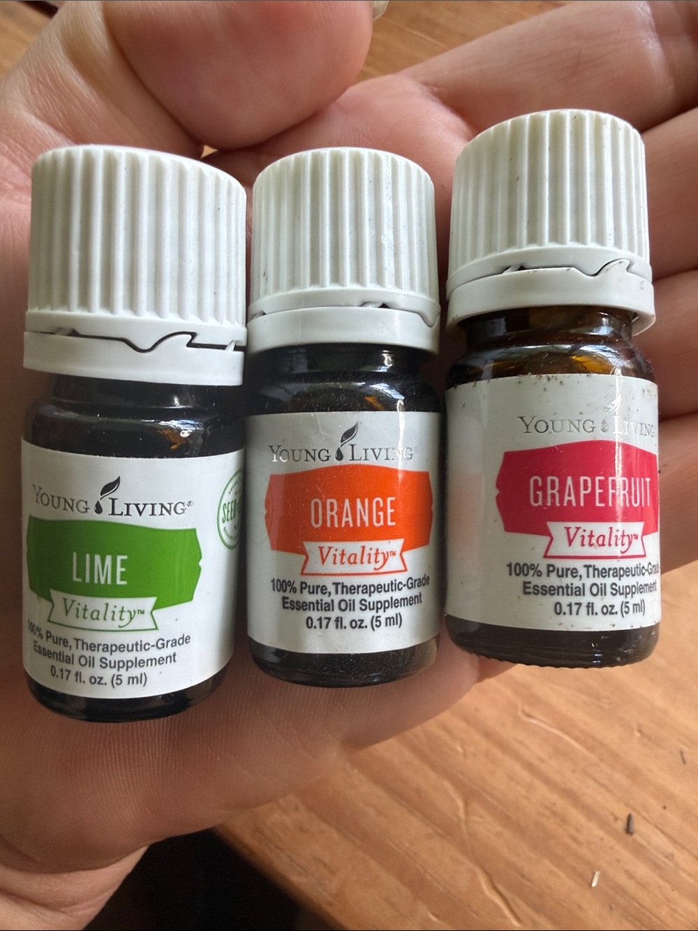 Young Living Vitality Lime, Orange and Grapefruit Essential Oils -- New and Seal